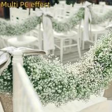 840pcs Artificial Baby's Breath Flowers, 30 Bunches Pink/White Floral, Realistic Texture Simulated Flowers, Suitable For Anniversary, Wedding, Engagement, Hotel, Garden, St. Patrick's Day, Thanksgiving, Valentine's Day, Mother's Day And June Centerpiece Decor - Multicolor - View 12