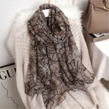 1 chiếc khăn choàng nữ chất liệu cotton pha lanh, in họa tiết Trung Đông, thích hợp sử dụng hàng ngày. - Nhiều màu - Xem 9