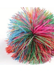 2 piezas Juego interactivo de lanzar y atrapar, incluye pelotas elásticas y bolsa de malla de tela Oxford resistente para lanzar y atrapar - Multicolor - Ver 2