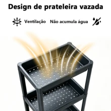 Organizer Shelf With 4 Shelves, Ideal For Kitchen, Bathroom And Bedroom, Large And Small Sizes. - 大的 - 查看 3