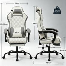 Luxury And Comfortable Gaming Chair - White+Gray - View 11