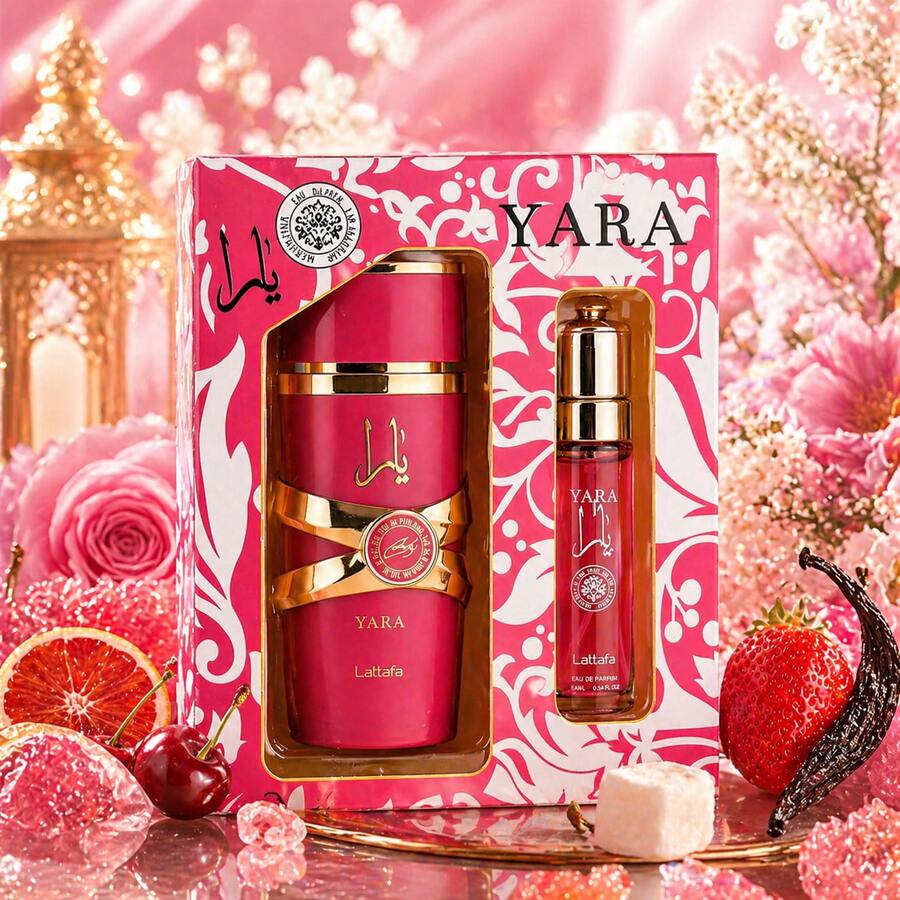 Lattafa Yara Candy Lip Gloss And Perfume 30ML/4ML - Floral - View 1