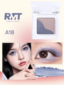Romantic Beauty RMT 单色珠光眼影，烘焙粉饼，高光泽，珠光，闪片，单色眼影，易于涂抹，持久显色，Y2 派对必备，节日限量版，送给妈妈、姐妹、女朋友的礼物，单色珠光闪亮眼影 - A18 - 查看 7