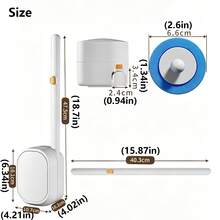 1 bộ chổi cọ bồn cầu treo tường có tay cầm, bộ dụng cụ vệ sinh nhà cửa, bộ chổi cọ bồn cầu, chổi cọ đa năng dùng trong phòng tắm, dụng cụ vệ sinh bồn cầu. - Chổi vệ sinh gắn tường - Xem 5