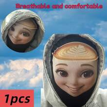 1pc/3pcs Tongtongtongtong Funny Mesh Print Face Mask - Breathable Soft, Fashionable Cartoon Design, Suitable For Street Style, Urban Cycling, Parties And Indoor/Outdoor Use, Comfortable Fit - View 9