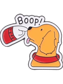 1 chiếc ghim cài áo hình chú chó dễ thương, ghim cài hình chó săn Golden Retriever "Boop!", ghim cài áo hình cún con ngộ nghĩnh, huy hiệu dành cho người yêu thú cưng, phù hợp cho phụ nữ và thanh thiếu niên. - Nhiều màu - Xem 7