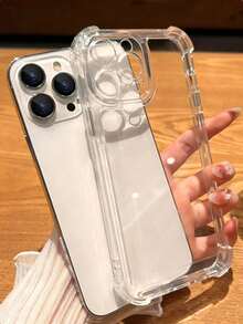 Minimalist Transparent Phone Case, Compatible With IPhone 17 Pro Max/17 Pro/17 Air/17/16 Pro Max/16/16 Pro/16 Plus/15/15 Pro Max/15 Pro/15 Plus/11/12/13/14 Pro Max/XS/XR/11 Pro/11 Pro Max/12 Pro/12 Pro Max/13 Pro/13 Pro Max/7 Plus/14 Pro/14 Pro Max/14 Plus/7 Plus/8 Plus/8/SE2, Minimalist Anti-Yellowing Spring Gift - Clear - View 26