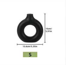 Modern Round Vase - A Decorative Centerpiece for Living Rooms and Dining Tables; Home Décor with a Stylish Aesthetic - Weiß 1St - Übersicht 2