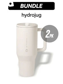 HydroJug Traveler 40盎司运动水壶套装 & HydroJug Traveler 40盎司运动水壶套装 便携保温防漏 坚固耐用 易于清洗 多功能 日常男女通用 白色 CUPWHITSTDCUP1 CUPWHITSTDCUP1 - 白色*2 - 查看 1