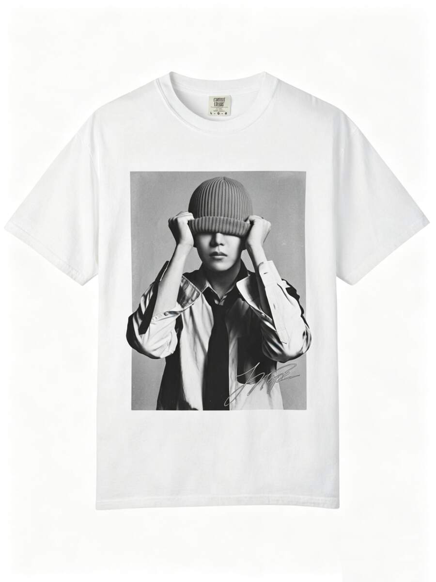 Arirang Bangtan Members Shirt: Vintage  T-Shirt - White - View 1