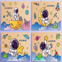 2 pièces Cahier de peinture vierge épais A4, cahier de dessin artistique minimaliste pour étudiants, papier blanc grande capacité pour gribouillage, croquis, bureau et art, album de dessin - Multicolore - Voir 8