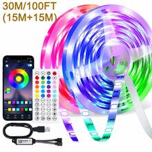 LED Light Strip Controlled By An Intelligent APP, Featuring Music Synchronization And Timing Functions, DIY Lighting Modes, Living Rooms, And Is Essential For Lighting Decoration During Christmas, Halloween And Birthday Parties. - Multi-color light - View 16