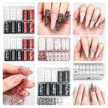 Bộ 10 cuộn giấy dán móng nghệ thuật ren KIRAME - Thiết kế ren hoa màu đen trắng đỏ cổ điển, phụ kiện trang trí móng, dùng cho tiệm nail, làm móng tại nhà, nhà cung cấp vật tư làm móng, đồ dùng cần thiết cho thợ làm móng, đồ dùng cho móng tay, Giáng sinh, Năm mới, Ngày của Mẹ, quà tặng lễ hội, thích hợp cho đồ thủ công, quần áo, vải vóc, giày dép, đồ thủy tinh, làm đồ trang sức - Trang trí lấp lánh nhiều kích cỡ - Nhiều màu - Xem 9