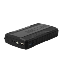 12V 500A/800A Peak Car Jump Starter & Power Bank Combo, 6400mAh Capacity, 3-Mode LED Light, USB & Type-C Fast Charging, 9-Layer Circuit Protection, Anti-Reverse Polarity Clamps, EVA Protective Case, Compact Smartphone-Sized Design, Reliable In -20℃ - A-black - View 5
