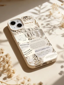 Funda de teléfono de moda a prueba de golpes con diseño gráfico de estantería de TPU marrón de cobertura completa, 1 pieza compatible con iPhone 16, 15, 14, 13, 12, 11 Pro Max y Series, versión internacional, no la versión nacional, regalo de cumpleaños - 4 - Ver 3