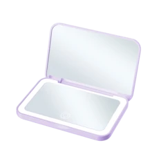 Gương trang điểm LED du lịch, gương trang điểm có đèn, gương trang điểm mini cầm tay, gương trang điểm du lịch LED sạc USB 400mAh, gương trang điểm có thể điều chỉnh độ sáng với 3 chế độ màu ánh sáng - Trắng, Tự nhiên, Ấm áp, điều chỉnh độ sáng bằng màn hình cảm ứng, gương trang điểm để bàn đa chức năng dành cho ký túc xá sinh viên, trường học, du lịch, trang điểm, văn phòng, phòng ngủ, món quà tốt nhất dành cho phụ nữ vào Ngày Valentine/Ngày của Mẹ. - Nhiều màu - Xem 15