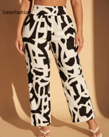 Pantalónpara Mujer de Pierna Ancha con Cintura Alta Elástica y Pretina Ancha, Diseño Suelto y Fluido que Estiliza la Figura, Estampado de Lunares Grandes Moderno y Elegante, Tela de Rayón Ligera, Suave, Transpirable y de Alta Calidad que No se Arruga ni Hace Bolitas, Pantalón Largo Cómodo con Bolsillos Laterales y Ajuste Relajado, Ideal para Vacaciones, Playa, Paseos, Compras o Uso Diario, Look Casual Chic Versátil para Primavera, Verano y Otoño, Fácil de Combinar con Camisetas, Tops, Blusas o Sandalias, Prenda Femenina Moderna que Aporta Frescura, Movimiento y Estilo en Cualquier Ocasión - Negro - Ver 6