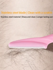 12件套不锈钢眉刀套装 - 面部脱毛工具，温和面部、眉毛、身体毛发修剪器，带刀套，女士修容套装，易于使用的美容必备品，复活节、妇女节、情人节和新年佳礼 - 多色 - 查看 10