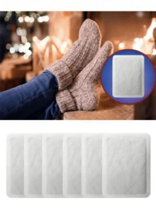 20 pares, 10 pares y 2 pares de almohadillas para los pies autocalentables, almohadillas para los pies autocalentables portátiles adecuadas para el invierno, calentadores de pies portátiles y calentadores de invierno. - A - Ver 4
