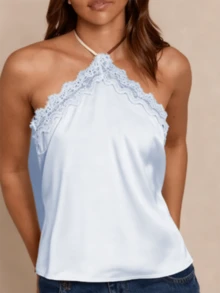 Women Tank Tops & Camis - Blue - View 9