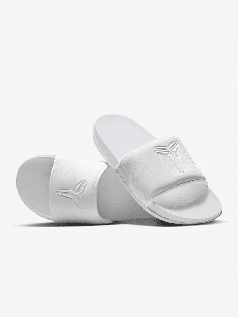 Nike KOBE OFCOURT SLIDE 男士凉鞋 IF2870-100 - 白黑/灰 - 查看 1