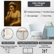1pc Framed Canvas Wall Art Prints Poster, Funny Victorian Bathroom Canvas Wall Art Vintage Lady Toilet Humor Poster Print Classic Amusing Lady Man Art Posters Canvas Print Painting For Living Room Bedroom Office Bathroom Dorm Home Decor, Ready To Hang - đóng khung - Xem 9