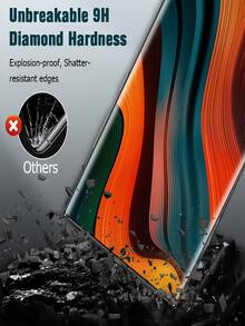 2 piezas Película protectora de vidrio templado 3D curvo Ultra HD, dureza 9H, resistente a explosiones y arañazos, compatible con Xiaomi 13 14 Ultra Poco M8 X7/ Note 15 14 13 Pro+4G 5G, sin burbujas, compatible con reconocimiento de huella digital [Versión internacional, no versión local] - transparente - Ver 11