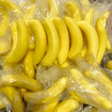 Soft Squeezable Slow Rebound Banana Collectible Toy, Realistic Banana Texture, Soft Squeeze Stress Relief, Sensory Toy, Squeeze Toy, Creative Decorative Small Gift, Suitable For 14 Years And Above - Multicolor - View 6