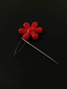 Red Plum Blossom Threader, Can Easily Pass Through Regular Hand Sewing Needle Eye, Convenient And Effortless Threading, Suitable For Hand Sewing, Daily Home Sewing, Practical Sewing Accessory - Plum Blossom Threader - View 12