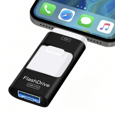 BLANBOK+ Memoria USB de 128/256/512 GB para teléfono, memoria externa de expansión para fotos, unidad flash para teléfono móvil Android, ordenador portátil, PC, copia de datos, imágenes y películas con un solo clic.