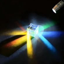 1件精緻立方體工藝品,捕捉自然光並投射柔和光芒,極簡藝術風格,適合居家桌面與窗台擺飾,優雅百搭,創意節日與日常送禮首選 - 彩色 - 查看 6