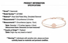 Vòng tay SWAROVSKI Round Logo Two-in-One dành cho nữ 5274892 - Mạ vàng hồng 5274892 - Xem 6