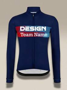 Design Your Own Cycling Jersey-Personalized Team Spirit Bicycle Shirt,Custom Graphic Logo Printed Bike Wear,Professional Road Cycle Uniform For Clubs - Royal Blue - View 3
