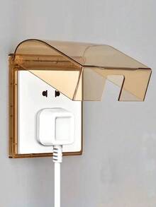Waterproof Outlet Cover, Transparent Junction Box, Waterproof Switch Outlet Cover, Transparent Self-Adhesive Waterproof Cover - Outlet And Switch Splash Guard, Transparent Plastic Cable Management Partition, Battery-Free, Outdoor Electrical Accessory | Transparent Cover Design - Multicolor - View 5