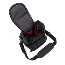 Túi đeo vai DSLR - Túi đeo chéo nhẹ, chống nước, phù hợp với máy ảnh D40/DSLR, vật dụng thiết yếu cho nhiếp ảnh du lịch (dung tích lớn) - màu đen - Xem 4
