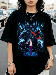 Cybernetic Shadow Solo Leveling Dark Style T-Shirt, The Most Powerful Monarch Of All Time, Classic T-Shirt - Black - View 1