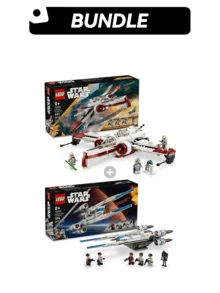LEGO ARC-170 Starfighter 75402 – Buildable Starfighter Model With Minifigures, Iconic Spaceship Toy, Must-Have Gift For Kids Ages 9+, Musical/Wedding Season Gift+ 75399 – Buildable Starship With Iconic Characters, Galactic Adventure Set, Gift For Kids Ages 9+, Musical/Wedding Season Gift - Multicolor - View 1