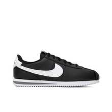 Nike Cortez 合成皮革時尚舒適防滑低筒女款休閒鞋 黑白配色 - 黑與白 - 查看 2