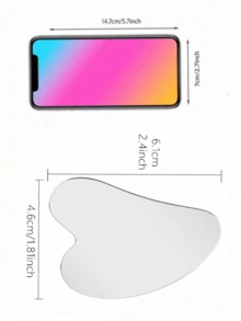 1pc Stainless Steel Heart-Shaped Facial Massage Tool, Portable Muscle Relaxation Massage Board, Stainless Steel Gua Sha Tool, Facial Massage Tool, Soft Metal Gua Sha Tool, Used To Reduce Facial And Body Swelling, Beauty Gua Sha Tool, Suitable For Body, Eye And Neck Massage, Valentine's Day Gift, Holiday Supplies, Massage - Multicolor - View 8