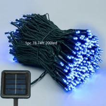1件裝 太陽能 LED 串燈 22.97ft/39.37ft/78.74ft 8種模式 暖白色/白色/多色 適用於花園/庭院/樹木/節日/派對/室內裝飾 - 燈串 - 查看 33