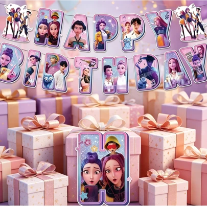 Themed Decorative Banner Vivid Character Elements Practical For Decorating Various Occasions And Collecting As Unique Souvenirs Random Delivery