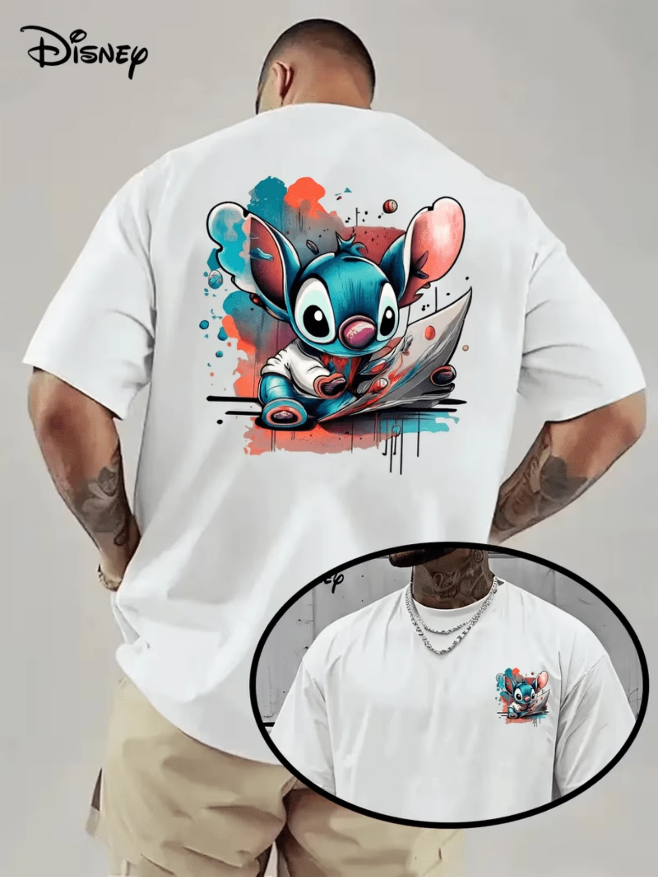 (Licencia oficial de Disney) Camiseta de hombre de Disney Mickey y amigos, camiseta gráfica de bloque de color "Mickey y amigos", camiseta casual de cuello redondo oversize de manga corta, estampado de cuadrícula de Donald, Goofy, Daisy, Minnie, Mickey, Pluto para hombre, camisetas de manga corta oficialmente autorizadas de Disney para hombre, ropa de hombre, hombre, ropa de hombre, ropa de verano, camisas de hombre, camisetas gráficas, atuendos de Disney para hombre, camisetas gráficas, camisetas para hombre, camisas para hombre, atuendos de verano para hombre, regalo del día del padre, regalo perfecto para familiares y amigos, que son necesarios para fiestas de cumpleaños, camisas de Disney, ropa de hombre, ropa de verano, camisetas de Disney con licencia oficial, camisetas de manga corta de primavera/verano de Disney para hombre y mujer - Blanco - Ver 1
