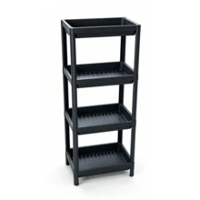Organizer Shelf With 4 Shelves, Ideal For Kitchen, Bathroom And Bedroom, Large And Small Sizes. - 大的 - 查看 1