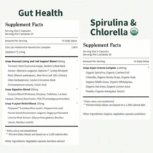Miriyalyad Dual Wellness Bundle: Gut Health Probiotics + Organic Spirulina Chlorella Capsules, Detox & Digestive Support Kit - 1 SET - View 3