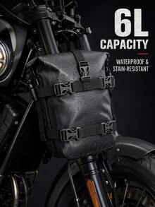 Tas Spatbor Motor Tahan Air, Kapasitas Besar, Tali Bahu yang Dapat Diatur, Bahan PVC Tahan Lama, Cocok untuk Penyimpanan Peralatan Motor Jalan Raya dan Off-Road, Pilihan Ideal untuk Motor, Tas Gantung Motor Tahan Air - A - View 4