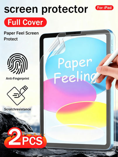 2 piezas de película protectora de pantalla tipo papel para tableta, material PET, antirreflejo, adecuado para iPad 11th/10th Gen Pro 2024 10 Mini 7 Air 13 Pro 11 A16 11th/10th Gen (2025/2022), experiencia de escritura suave, alta sensibilidad, antihuellas, escritura natural, baja reflexión, fácil instalación, compatible con dibujo, regalo del Día de la Madre