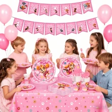 Cute Cartoon Series Pink Theme Party Dog Series Birthday Decorations, Children's Festival Decorative Accessories - Multicolor - View 1