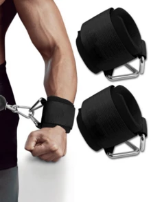 2pcs/1pc Adjustable Fitness Wrist Straps, Non-Slip Design, Heavy Duty Adjustable Wrist Wraps - Suitable For Cable Machines, Weight Lifting, Pull-Ups, Gym And Home Workouts, Fitness Accessories, Strength Training - Multicolor - View 1