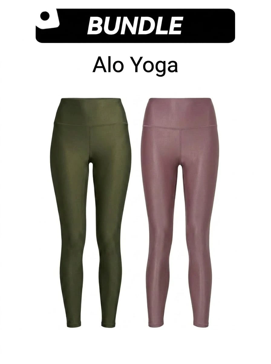 Alo Yoga Bộ quần legging nữ cạp cao ALO 7/8 Airlift & quần legging nữ cạp cao Airlift 7/8 Kiểu dáng cạp cao, nhẹ, thoáng khí, co giãn, thấm hút mồ hôi, giữ ấm, đa năng, màu trơn, độ đàn hồi tốt, ôm sát, mềm mại, thân thiện với da, không đường may, dễ giặt, nhanh khô, thích hợp cho yoga, tập gym, thể thao, chạy bộ ngoài trời, hàng ngày, sau giờ làm, đi học, du lịch, mùa xuân hè. Màu xanh ô liu, nâu nhạt, hồng. W5766r - Xanh ô liu, W5766R - Màu nấm. - xanh lá cây + Hồng nâu nhạt - Xem 1