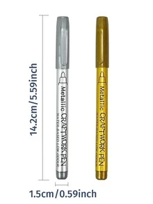 Gravestone Marker Pen | For Restoring Gravestones And Granite, Marble. Used For Faded Text On Stone Surfaces, Weather-Resistant, Quick-Drying Oil-Based Fine Tip, Suitable For Cemetery Maintenance And Marble/Tile Color Restoration, Specially Designed For Gravestone Care And Epitaph Restoration - Multicolor - View 7